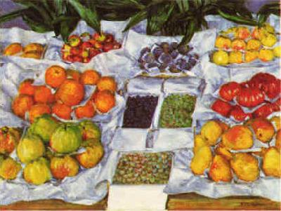Gustave Caillebotte Fruit Displayed on a Stand china oil painting image